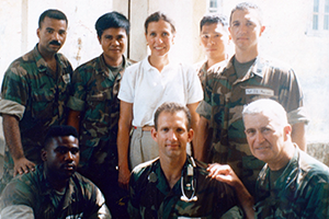 We hosted a visit by Marilyn Quayle, the Vice President’s wife, who was accompanied by Major General Henry Stackpole, and gave her a tour of the facility.