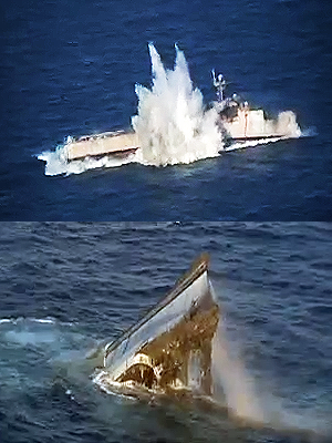 RIMPAC/SINKEX 2010 USS ANCHORAGE (LSD 36), AT TIME 18:58:53W, COORDINATES 22° 57’ 2” N, 160° 5’ 6” W